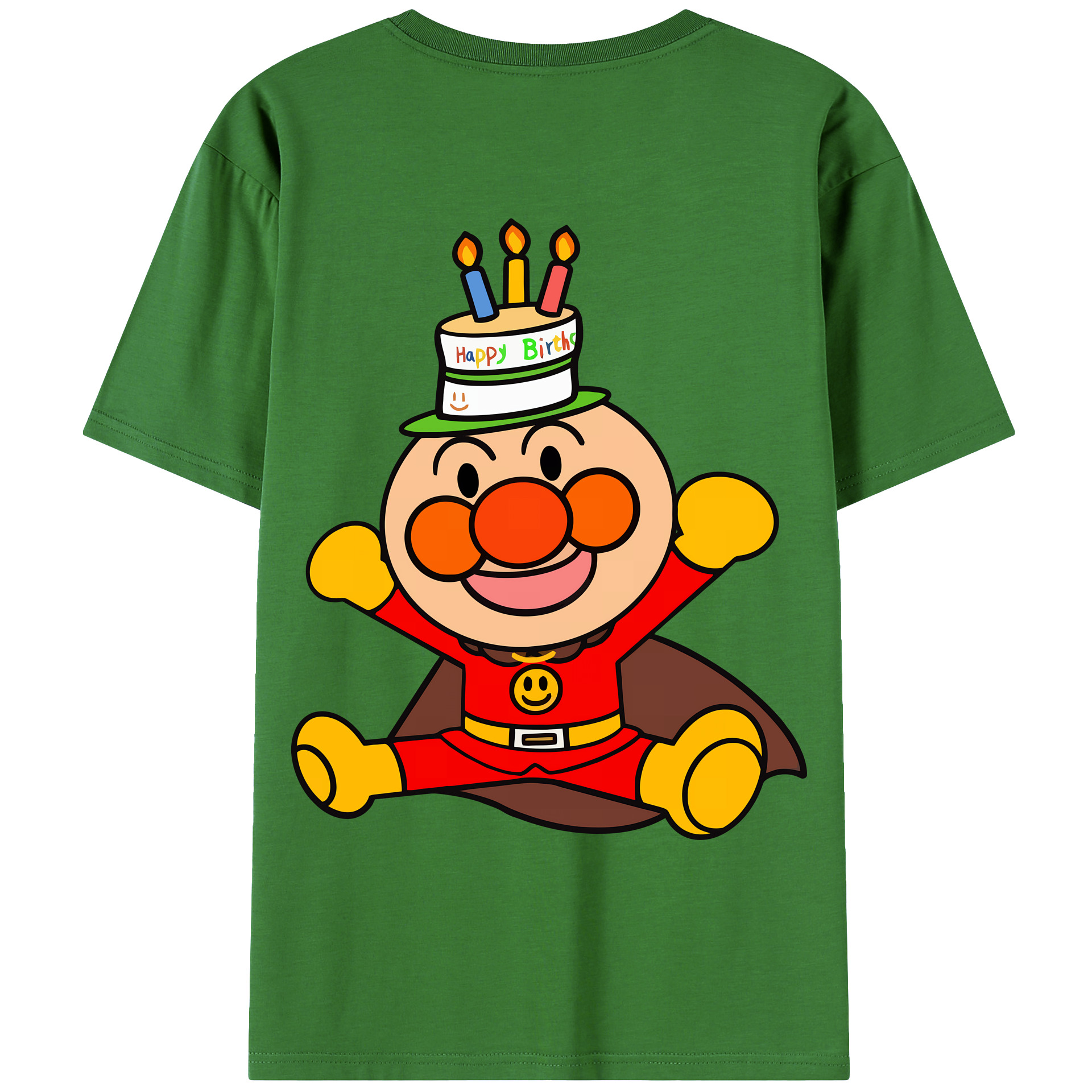 （画像用） アンパンマン Anpanman レディース半袖Tシャツ(バックプリント)